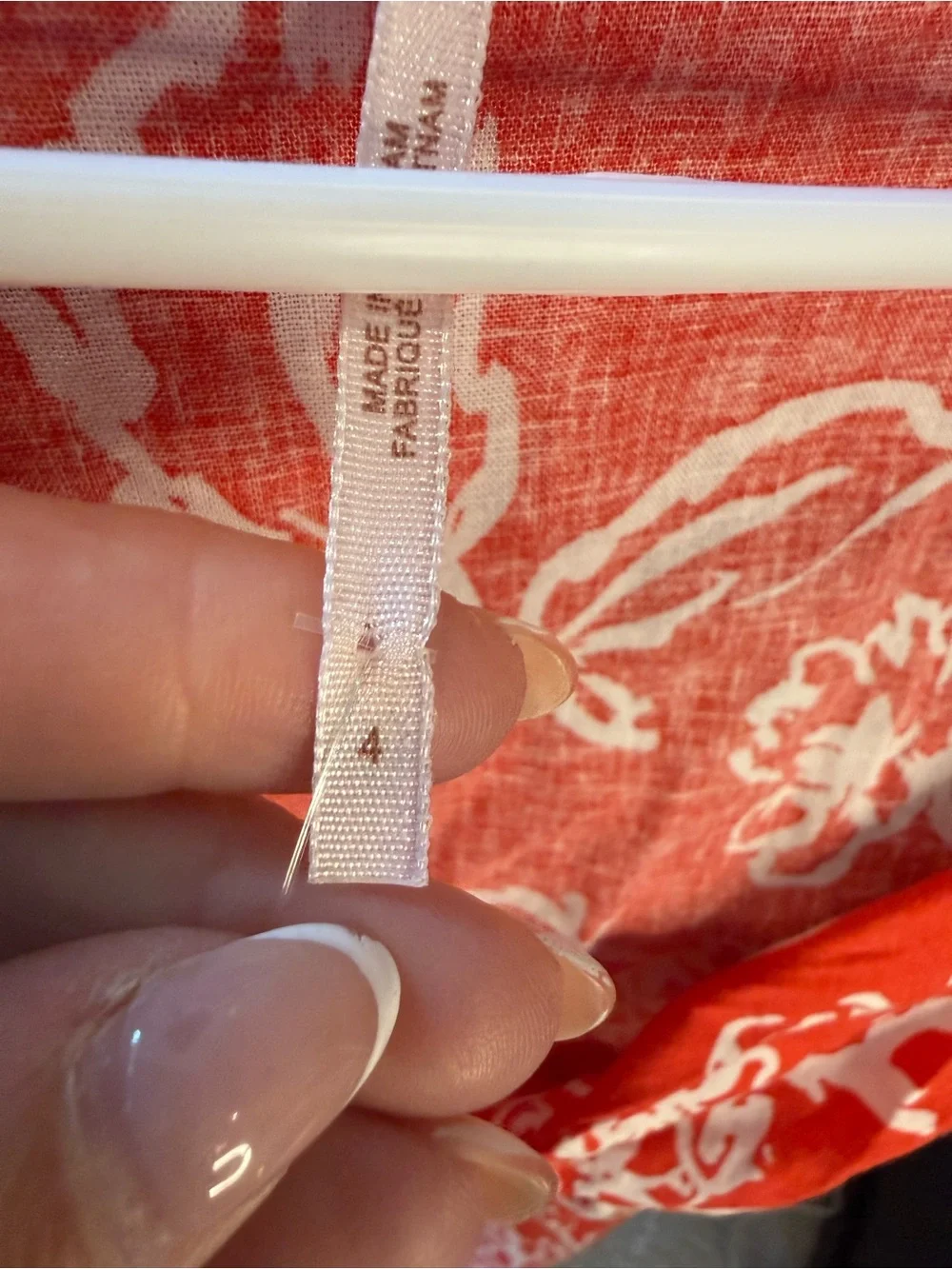 Free People Red & White Floral Button-Front Mini Dress